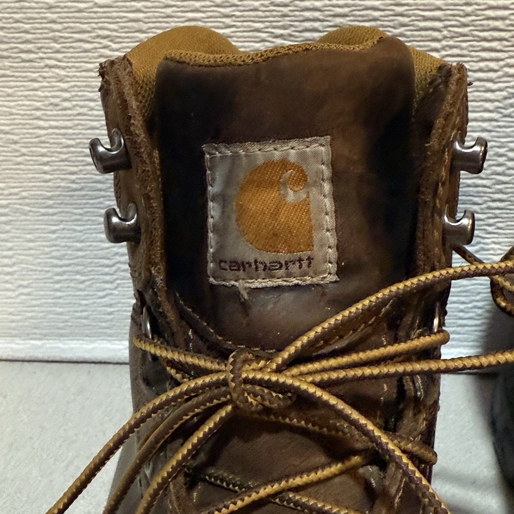 Carhartt Men Rugged Flex Composite Steel Toe Work Boot Oil Tanned Leather 9.5 - Picture 3 of 9